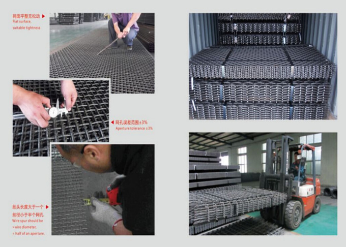 Durable Spring Steel Quarry Screen Mesh 0.5mm - 19mm  1600-1800 Mpa Tensile Stregth 2