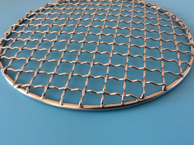 Twill Weave Wsleds Ss201 1.0mm Round Bbq Grill Mesh 0